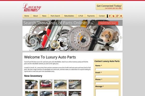 luxuryautoparts.com site used Vibrant-features