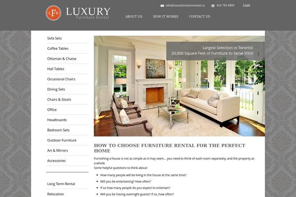 luxuryfurniturerental.ca site used Luxuryfurniture