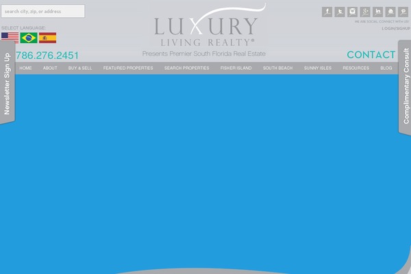 luxurylivingrealty.com site used Blanktwo