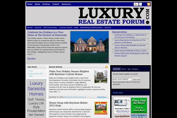luxuryrealestateforum.com site used Arefnew