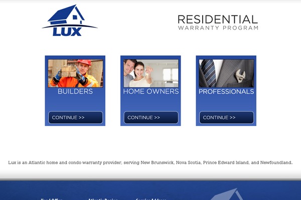 luxwarranty.com site used Functions