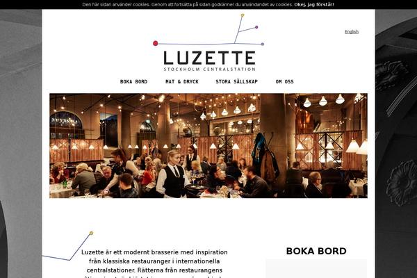 luzette.se site used Luzette-theme
