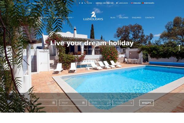 Santorini theme site design template sample