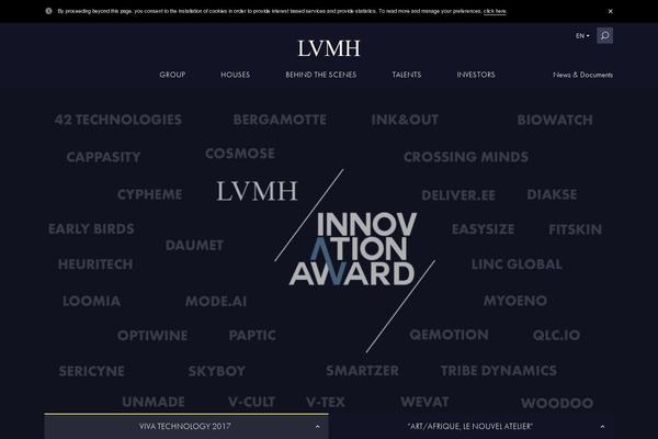 lvmh.com site used Lvmh