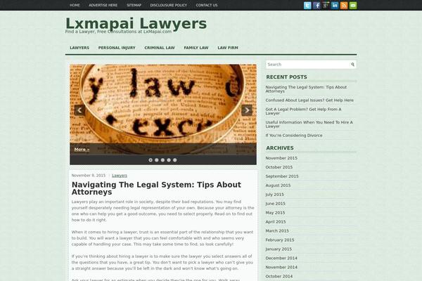 WordPress website example screenshot