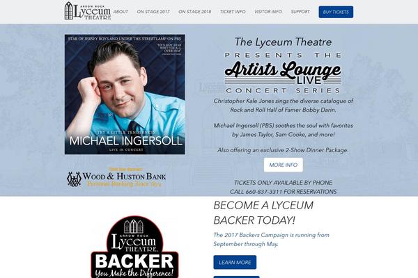 lyceumtheatre.org site used Lyceumtheme