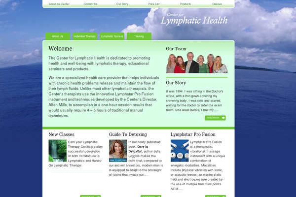 lymphatichealth.com site used Lymphatic