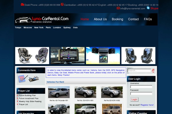 lyna-carrental.com site used Lyna