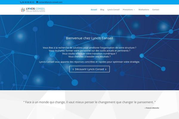 lyncis-conseil.com site used Divi_enfant