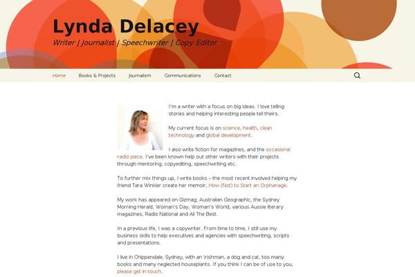 lyndadelacey.com site used Twenty Thirteen