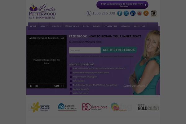 lyndapetterwood.com.au site used Lynda