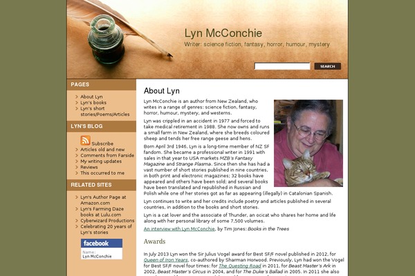 lynmcconchie.com site used Poetry-clean-theme