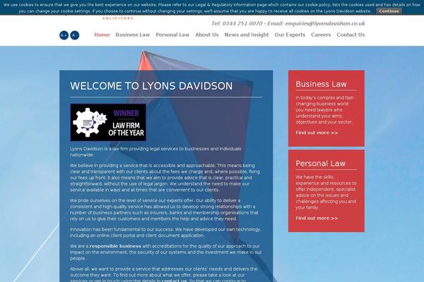 lyonsdavidson.co.uk site used Lyonsdavidson