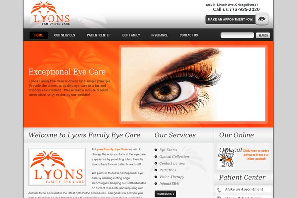 Lyons theme site design template sample