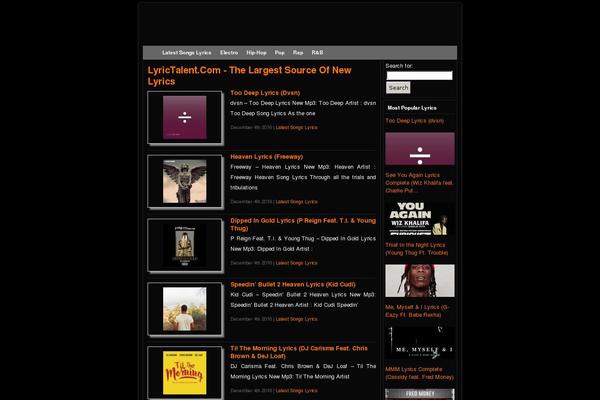 lyrictalent.com site used Leda