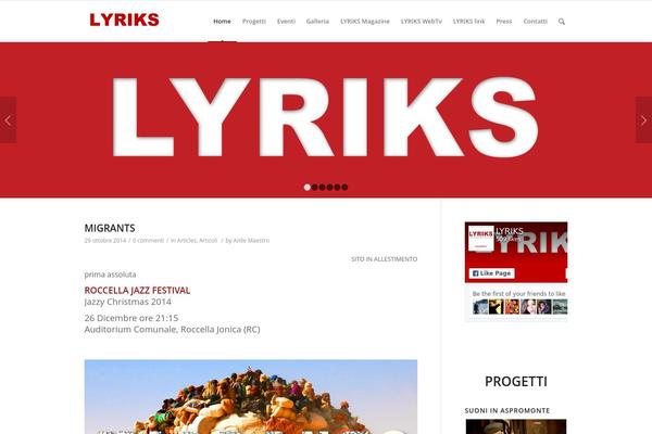 lyriks.it site used Lyriks