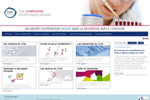 Lysa theme site design template sample