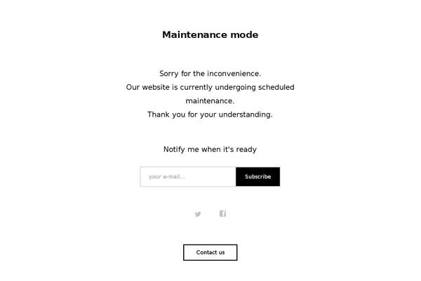 Site using WP Maintenance Mode plugin