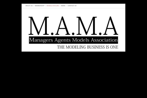 Mama theme site design template sample