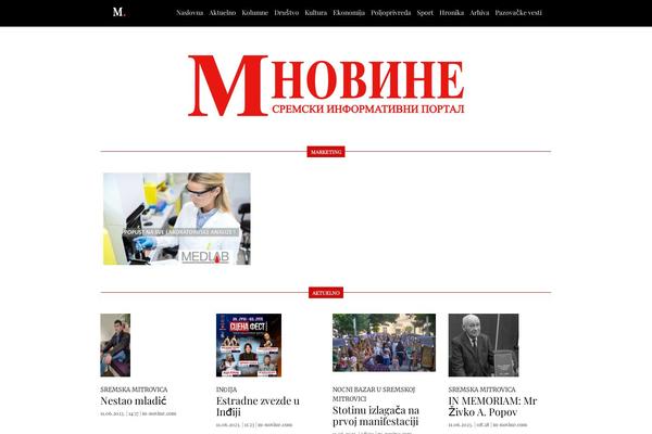 m-novine.com site used Mnovine-portal