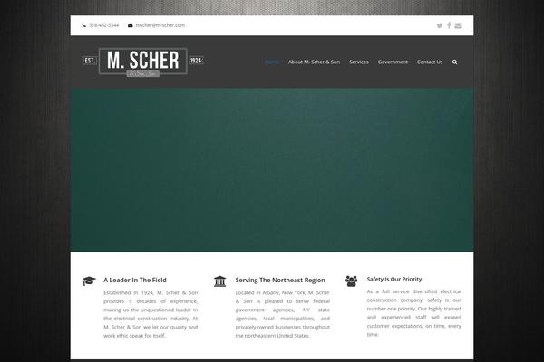 Total theme site design template sample