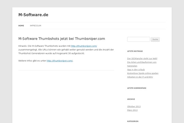 WordPress website example screenshot