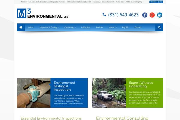 m3environmental.com site used M3