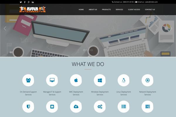 WordPress website example screenshot
