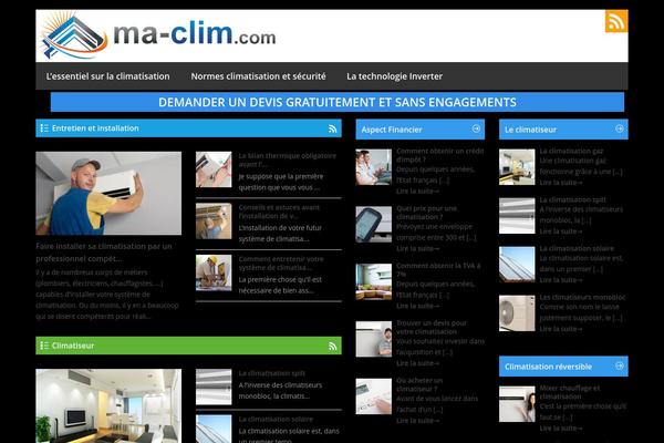 ma-clim.com site used Climatisation