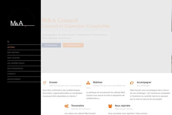 Accounting theme site design template sample