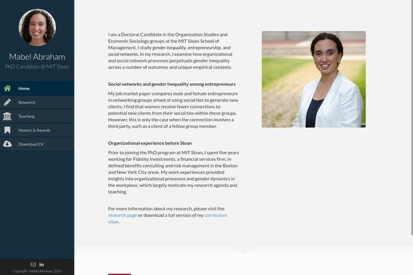 WordPress website example screenshot