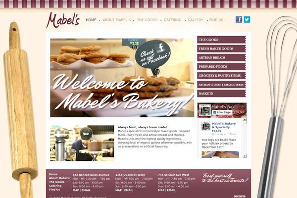 mabelsbakery.ca site used Mabelsbakery