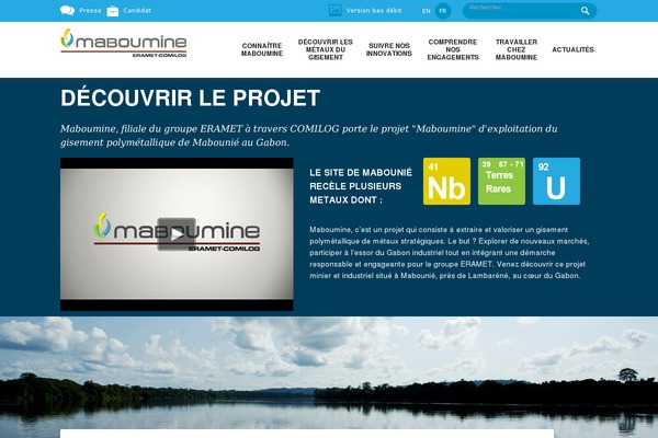 maboumine.com site used Eramet