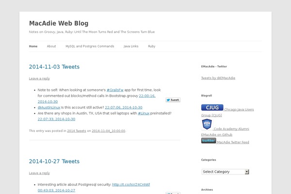 Twenty Twelve theme site design template sample