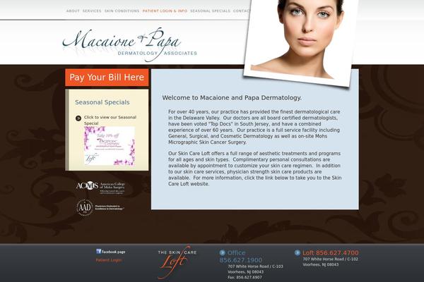 Total theme site design template sample