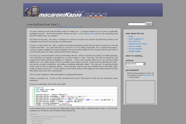 macaronikazoo.com site used Macaronikazoo