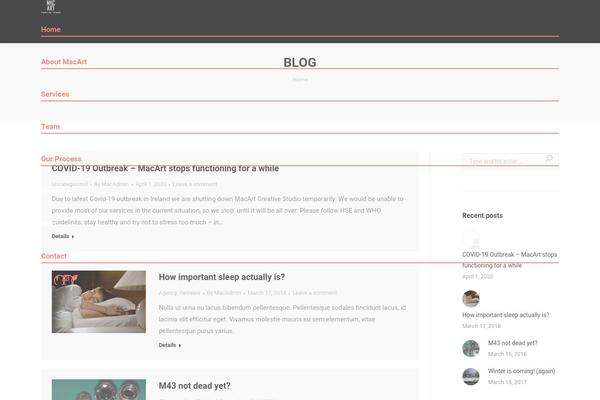 The7 theme site design template sample