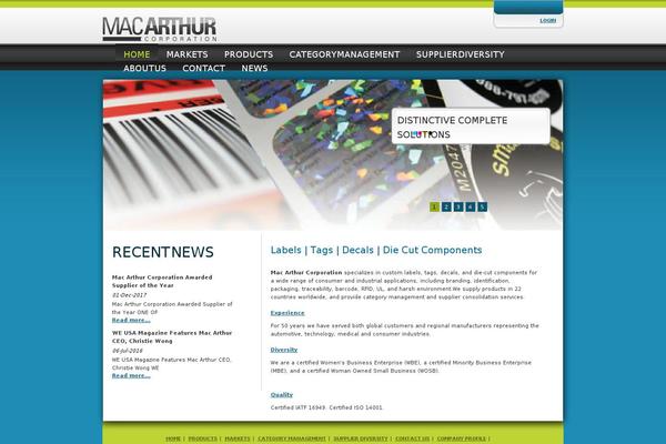 macarthurcorp.com site used Macarthur