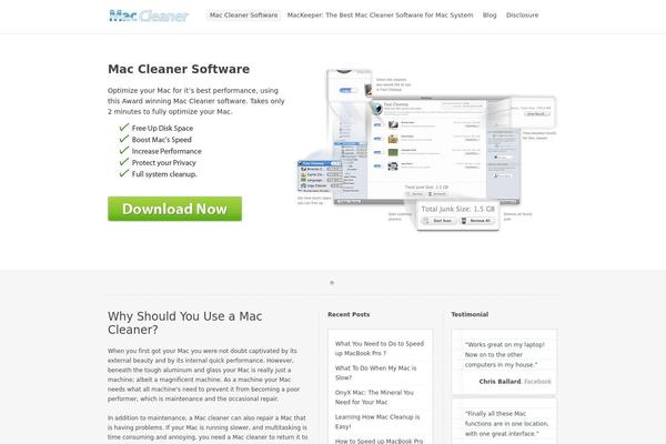 maccleaner.net site used Stacked