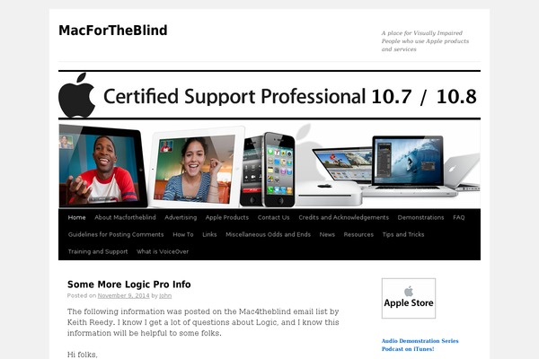 WordPress website example screenshot