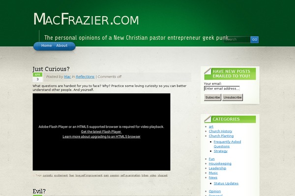 macfrazier.com site used Arclite