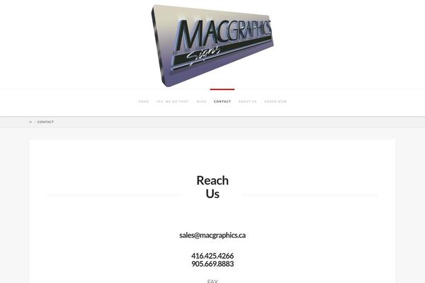 macgraphics.ca site used X Child