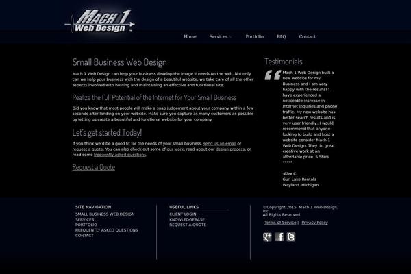 WordPress website example screenshot