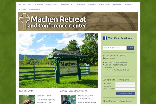 machen.org site used Machen-theme
