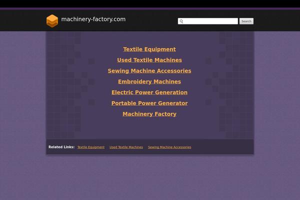 machinery-factory.com site used Machine