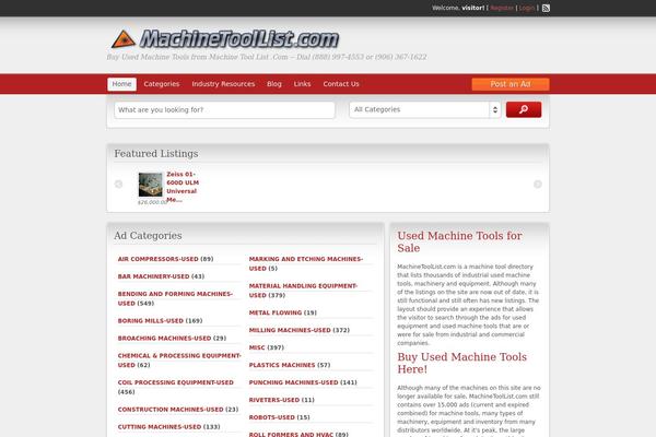 machinetoollist.com site used ClassiPress