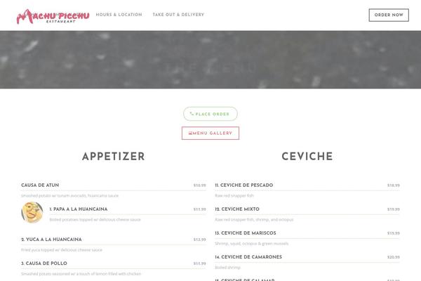 Cinnamon-restaurant theme site design template sample