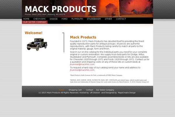 mack-products.com site used Mackproducts