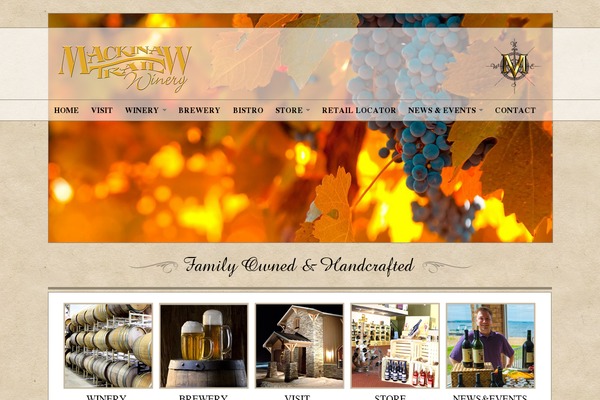 mackinawtrailwinery.com site used Design2wordpress