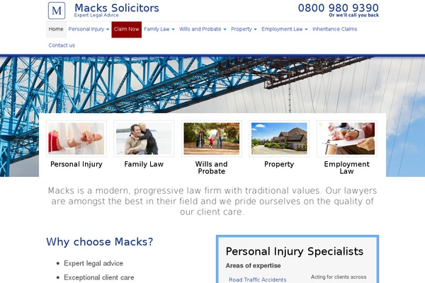 mackssolicitors.co.uk site used Macksmain